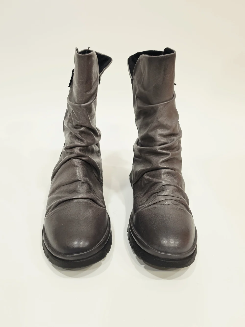 Miz Mooz Delena Boots Graphite Old Burnish Wide EU 38 / US 8